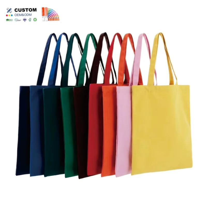 Large Capacity Eco-Friendly Recycled Tote Bags for Women Foldable Reusable Beach Daily Use Custom Logos Cotton Tote Bag Letter