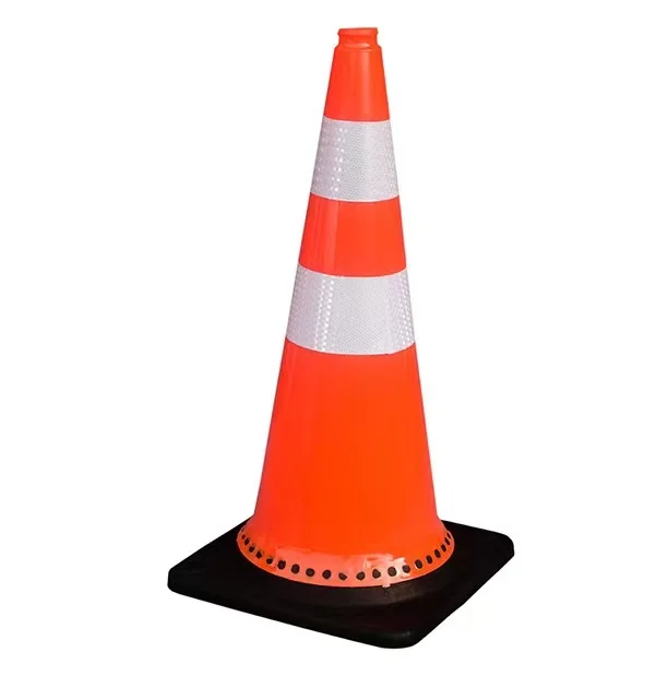 Heavy Duty PVC Orange 2.5kg Plastic & Black Base Traffic Cones  Durable Safety Orange Cones for Construction  and Parking Cones
