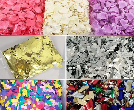 Electric RGB LED Confetti Cannon Blower Machine for Parties