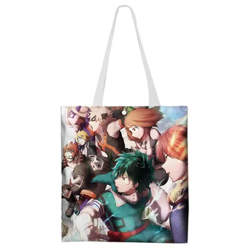 Cartoon Printing Anime Shopping Bag Boku no hero Wallet Pencil Bag My Hero Academia Tote Canvas Bag