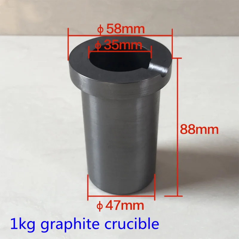 Graphite Crucible With Ceramic Shell Melting Metal High Purity