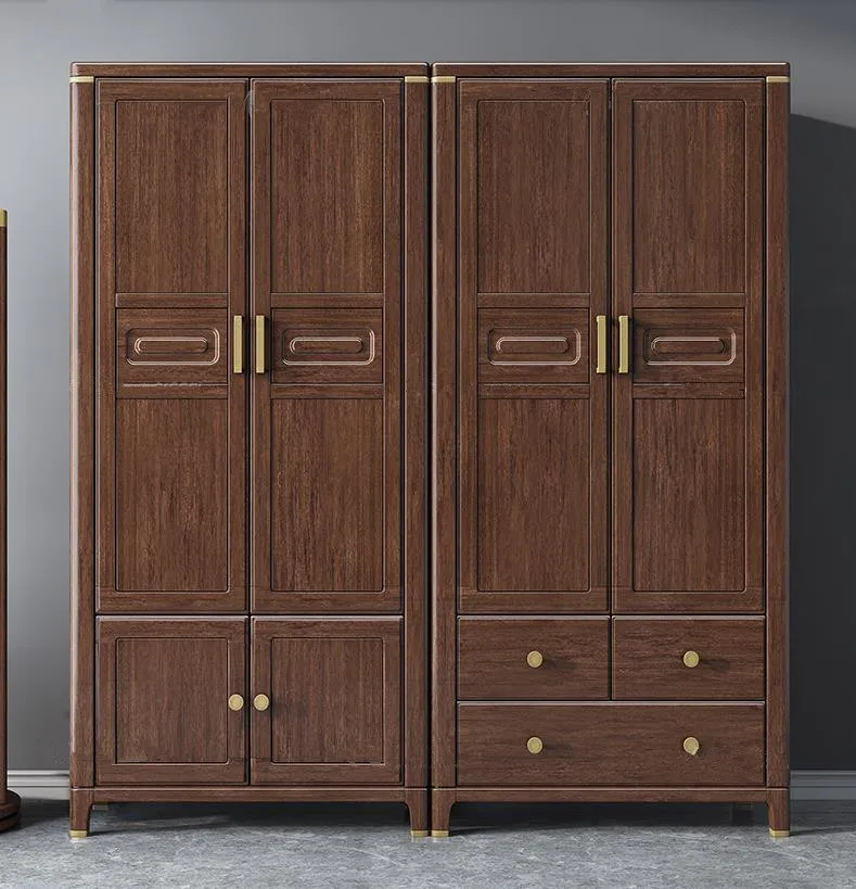 European Style Classic Wooden High Quality Folding Wardrobe Closet