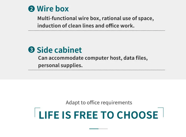 Luxury office furniture panel office desks large steady L shaped manager desk