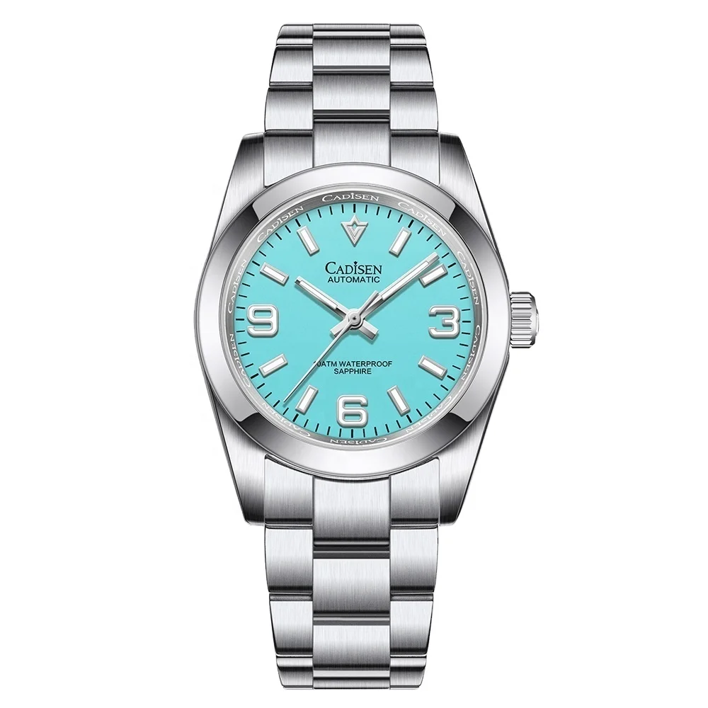 CADISEN 36MM NH35 Men's Mechanical Watch with Sapphire Glass