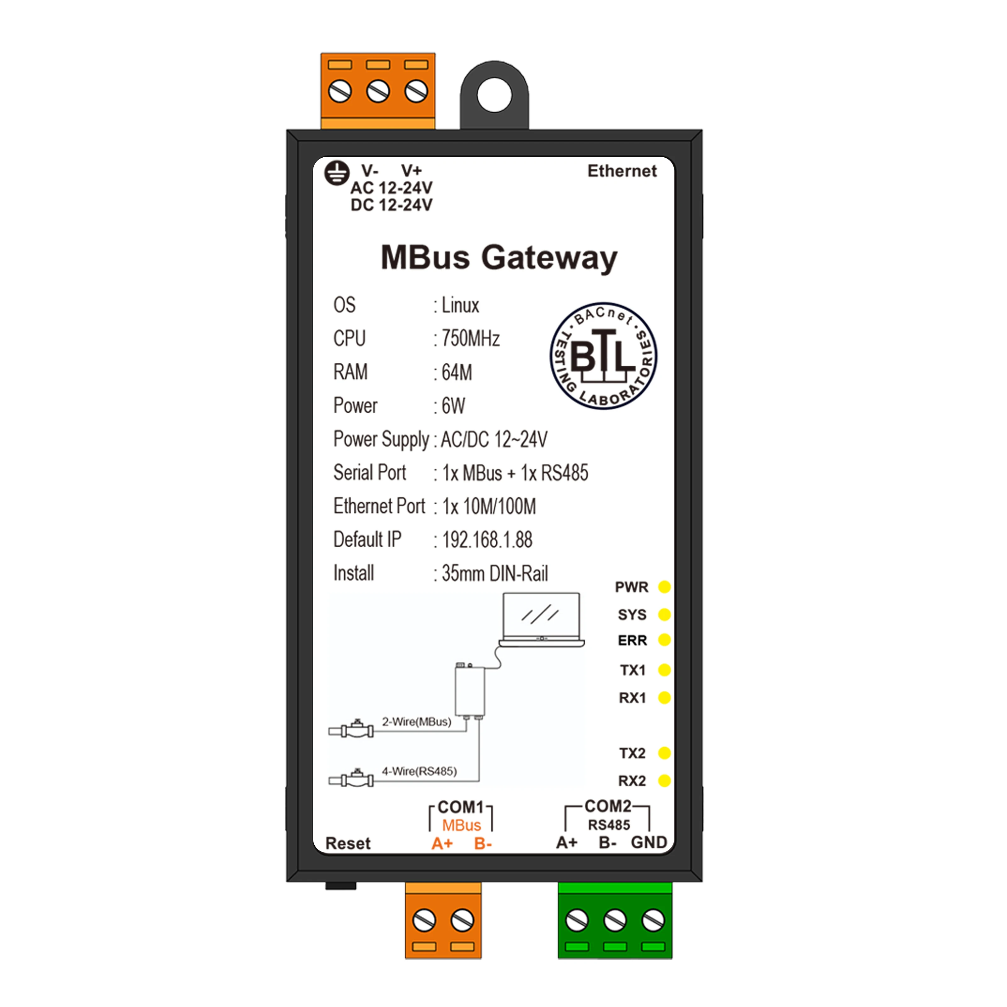 Milesgo MBus to Modbus RTU