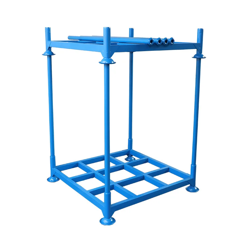ZENDA Portable Removable Stackable Shelf Storage Metal Post Pallet Rack  for Tire Stacking Racking System