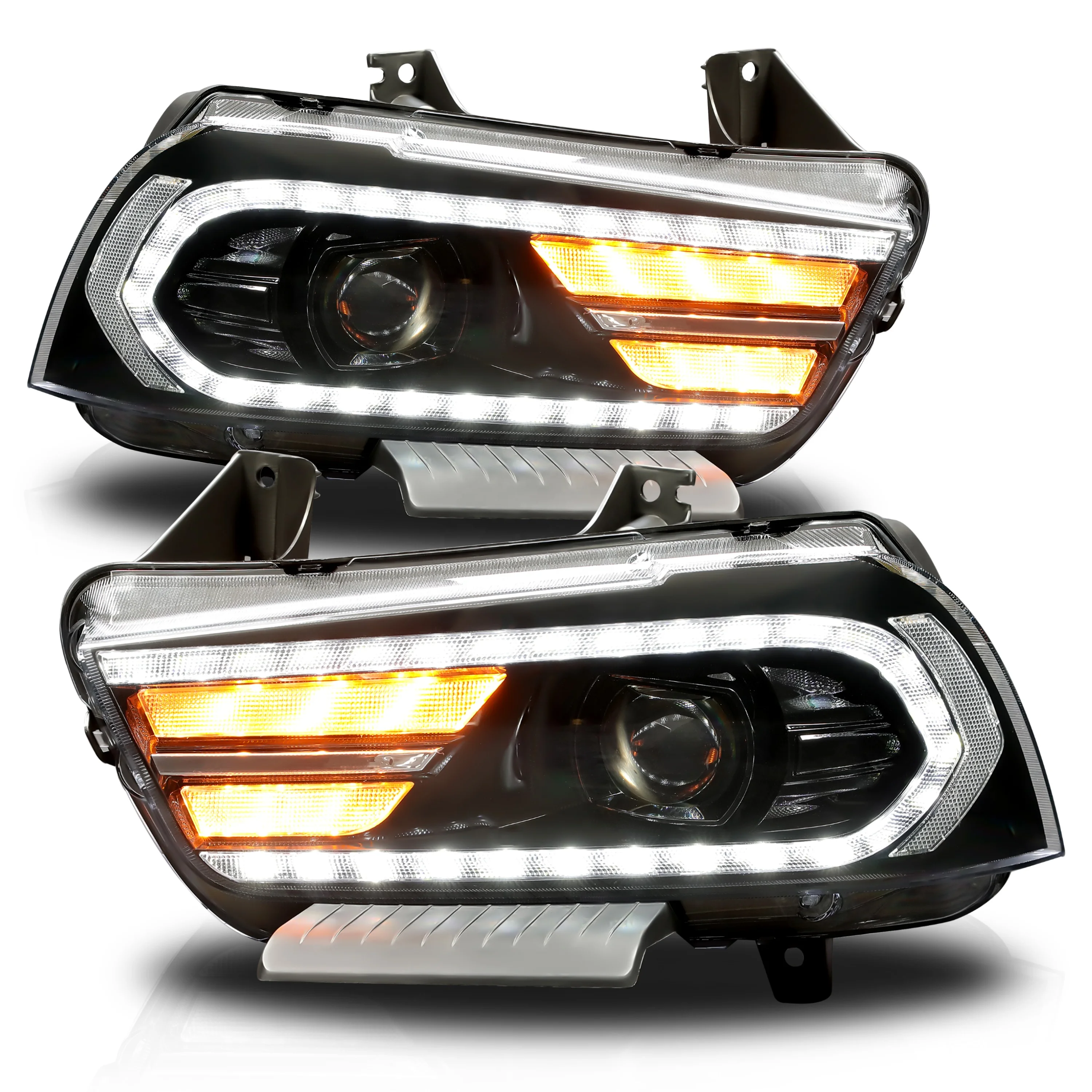 Dodge Charger 2011-2014 LED Tube Projector Headlights