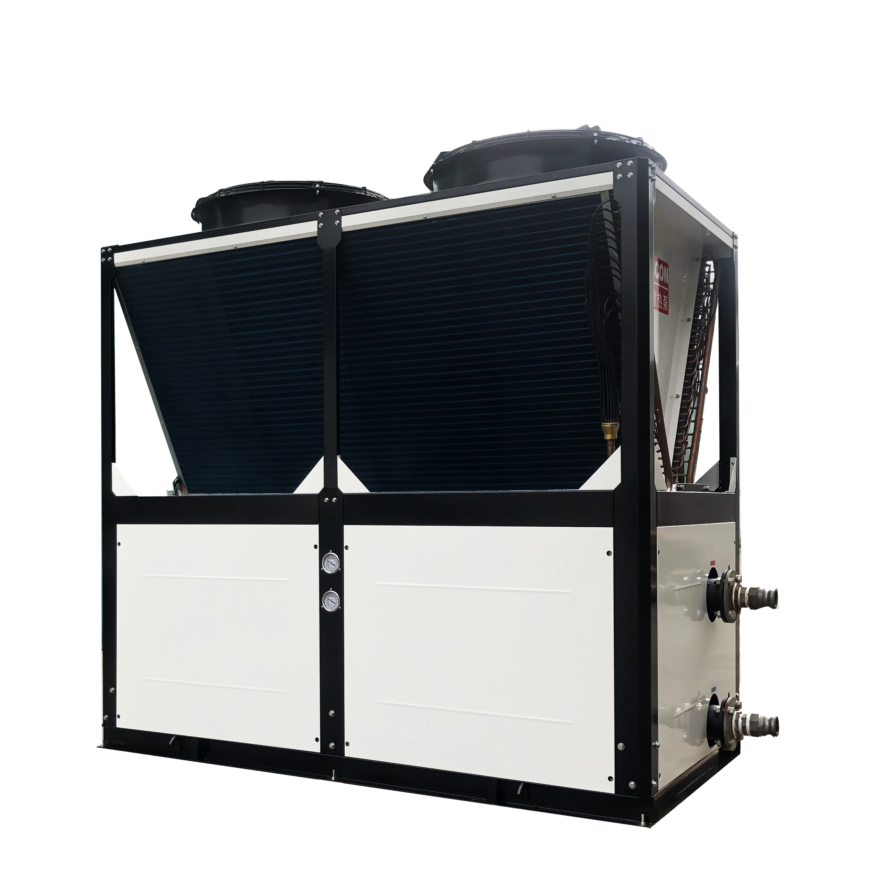 EC Fan Motor R32 air to Water Heat Pumps Macon Low Temperature EVI Commercial Heat Pump