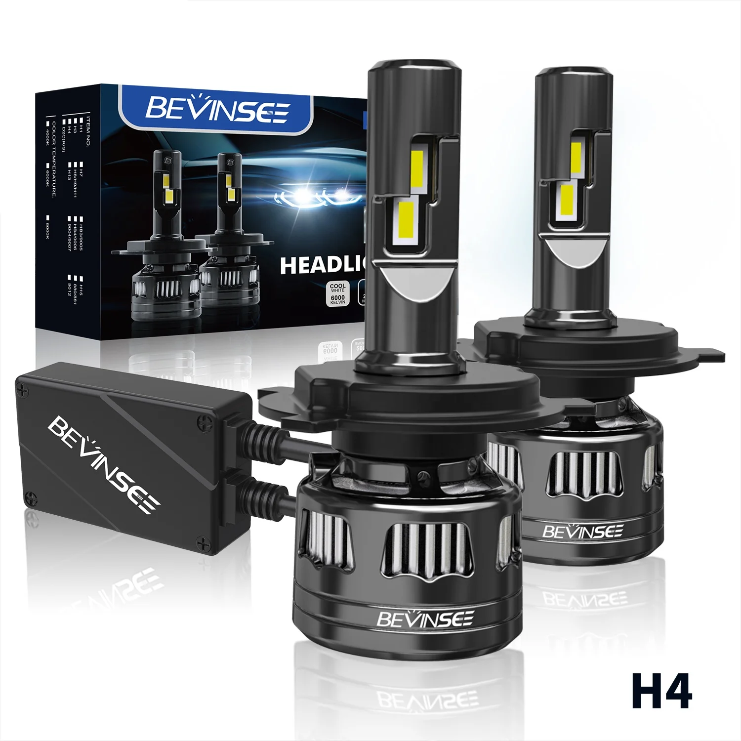 Super led headlight. Диодные лампы h7 4000k. Bevinsee 9006-9005. Bevinsee 9006.