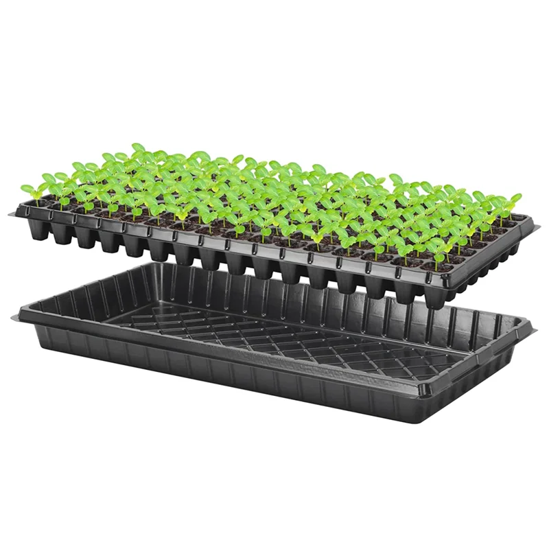 Plastic Seed Tray 128 Holes Agriculture Greenhouse Vegetables Micro Green Hard Seed Tray 77