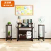 วอลนัทสีน้ำตาลเข้ม ลึก 60 ซม. + โครงสีดำ