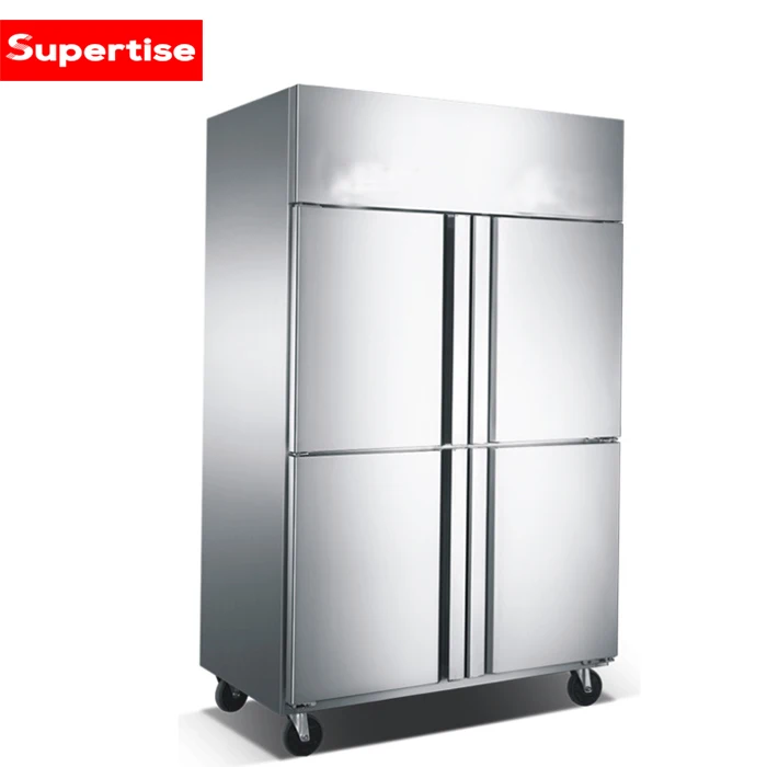 Commercial Refrigerator Double Temperature Freezer and Chiller Stainless Steel Refrigerator