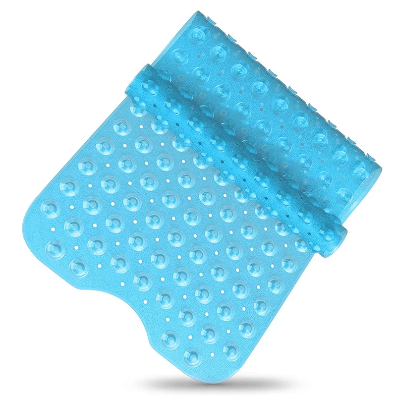 Tapis De Bain Antidérapant, Extra Long, Lavable En Machine Anti Moisissure Avec 200 Ventouses Sans Phtalates Ni Latex Blanc Transparent 92158298