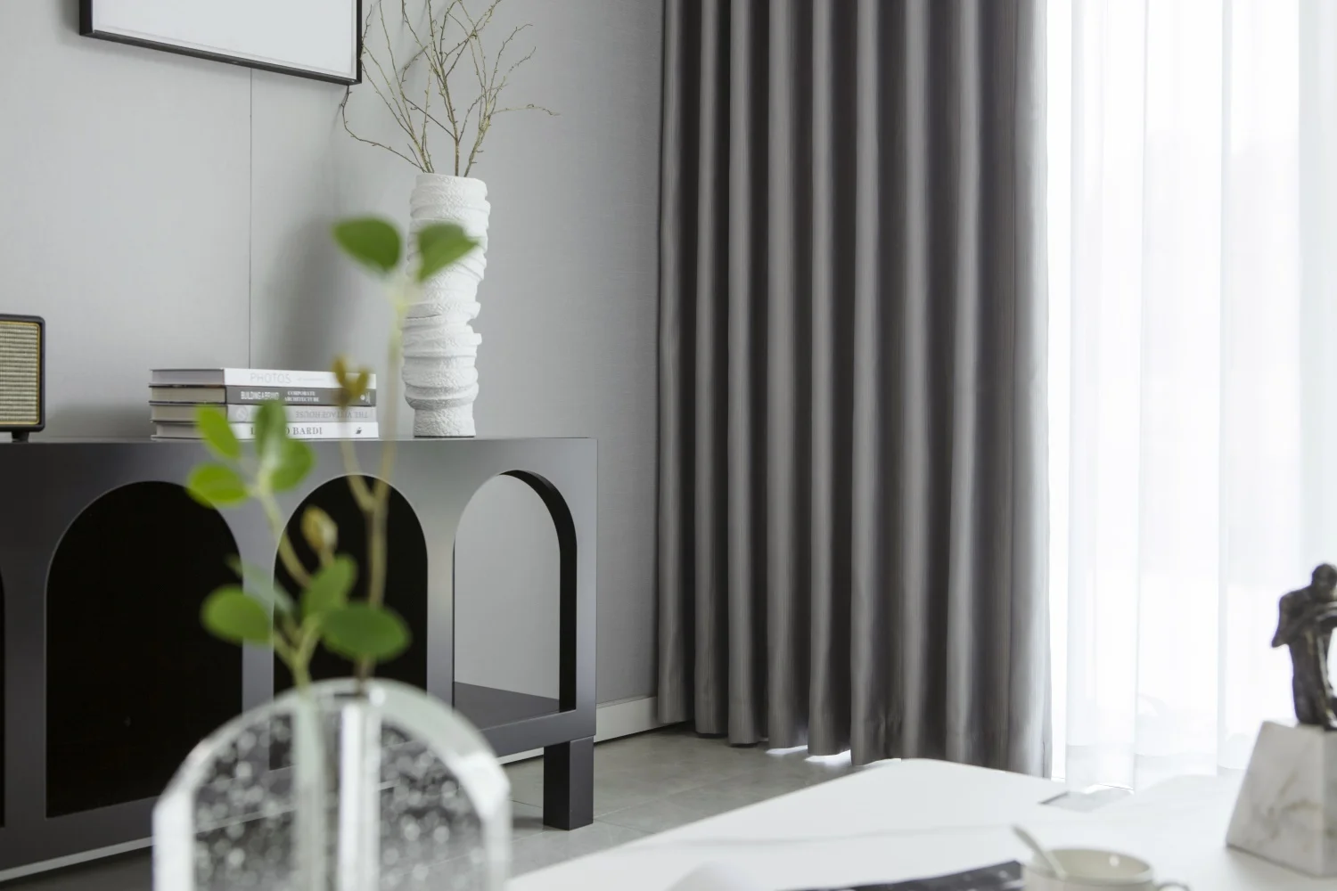 High Quality Faux Silk Full Blackout Solid Curtains Blackout Silk For Living Room And Hotel Stock Curtain Fabric
