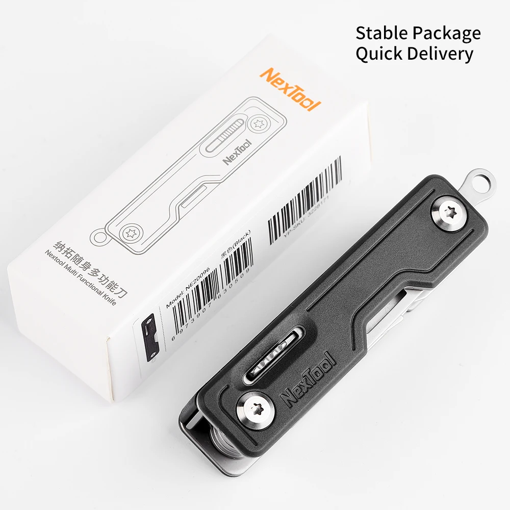 NexTool New Product Full Locking System High Quality Portable Mini Multi Functional Keychain Knife with Phone Holder