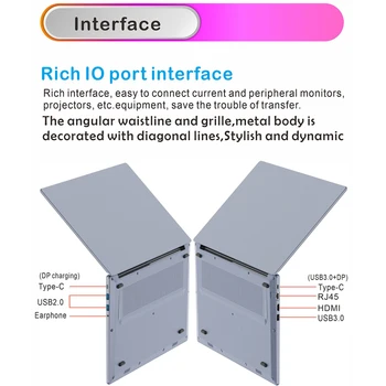 Alternative view of Personal and Home Brand New Game I7 11th Gen Laptops Intel Core I7-1165G7 Notebook PC 32G DDR4 2TB SSD Laptop I7 11th Generation