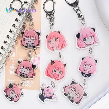 Custom Clear Printed Anime Keychain Acrylic Charms Clear Cute Acrylic Keychain Anime cartoon keychain For Gifts&Crafts