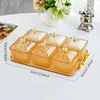 Amber 6-Disc Tray with Curved Handle