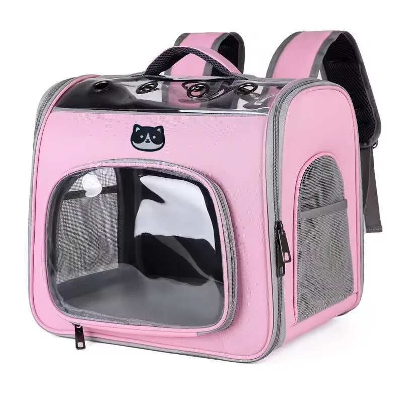 Breathable Cat Travel Bag Pet Bag Carrier Backpack cat handbag Big Capacity cat Handbag supplier