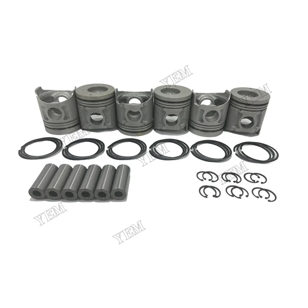 6D34 Engine Piston With Cylinder Piston Rings Fits for Mitsubishi Fast Delivery Engine Parts 2