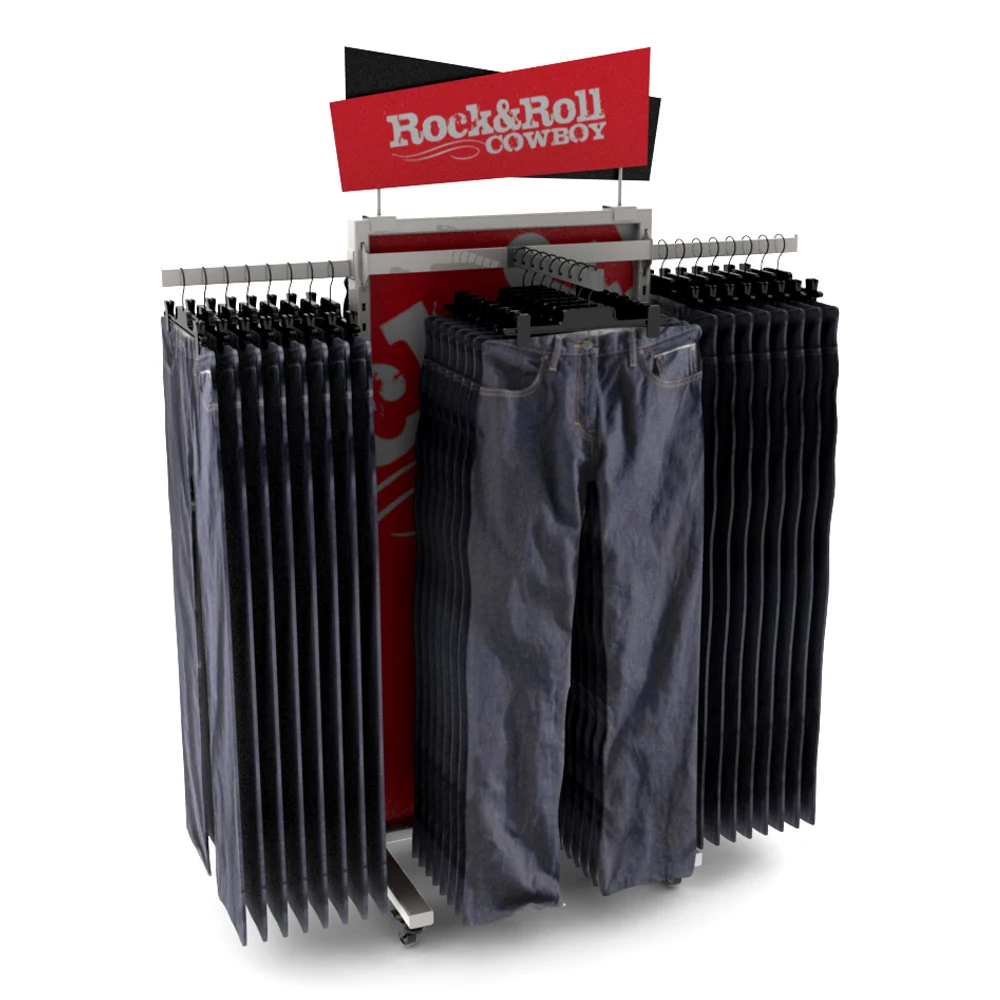 Custom Wood Metal Clothing Rack For Boutique Clothing Racks Garment