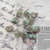 8#maple leaf-transparent green frosted (one piece)