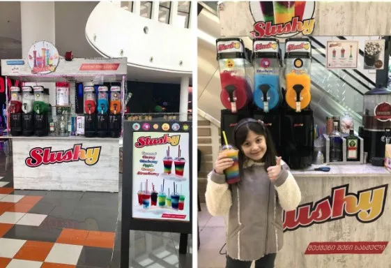 
Большая машина для замороженного снега с 4 резервуарами 60 л 