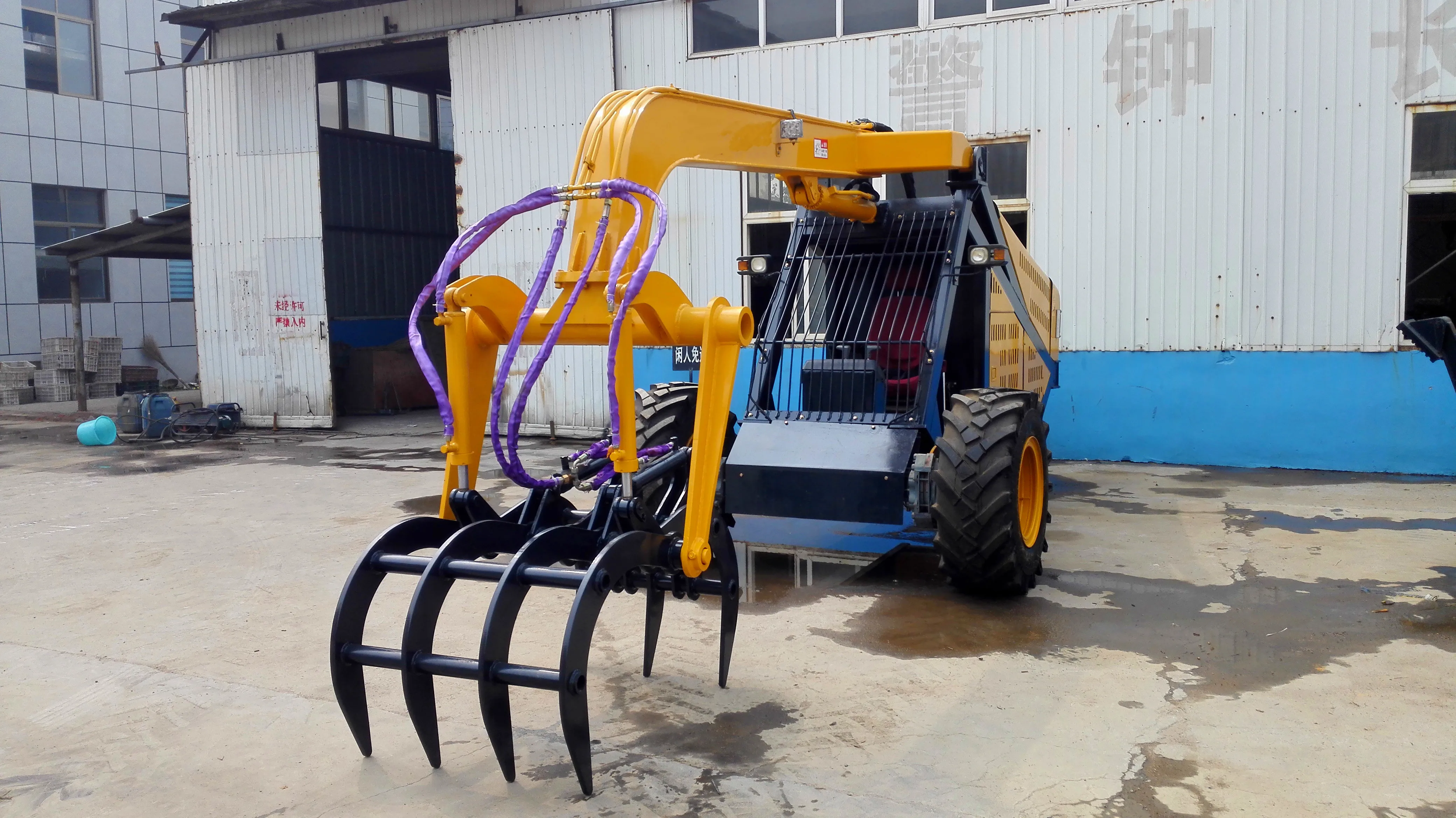 Low Price Sugarcane Grabber Loader 3 Wheel Sugarcane Grab Loader For