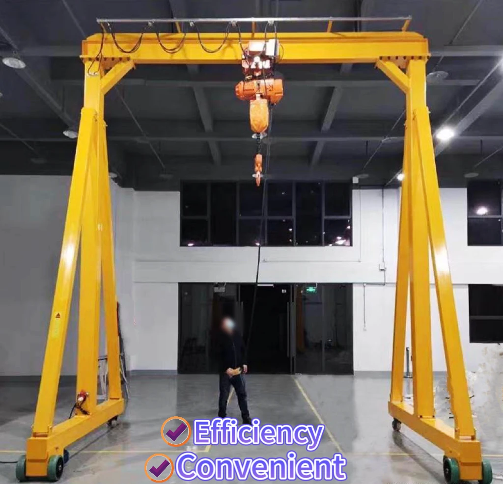 Warehouse Adjustable Portable Mobile Gantry Crane 1 Ton 2 Ton 3 Ton 5 ...