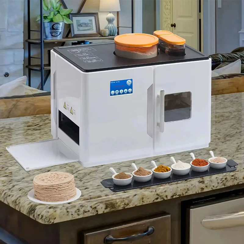 Fully Electric Roti Robot Rotti Ata Chapati Flatbread Tortilla Magic Making Machine Roti Maker Automatic Chapati Maker Roti