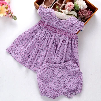 children clothes sets summer easy kids dresses pink red purple baby clothes ruffles boutiques wholesale 0. 6