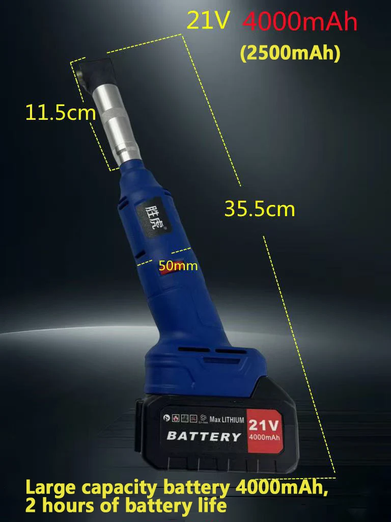 600 Вт микро-угловая шлифовальная машина с литиевой батареей беспроводной 90-градусный колено керамическая плитка полировальная гравировальная