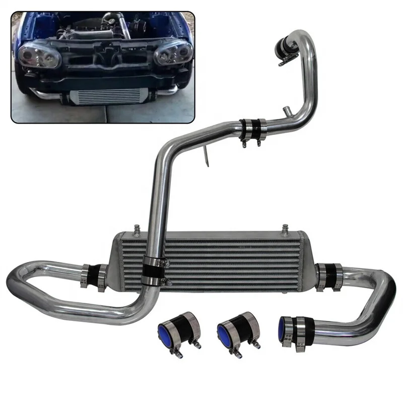 Front Mount Intercooler With Piping Kit for 98-05 VW JETTA Golf GTI 1.8T