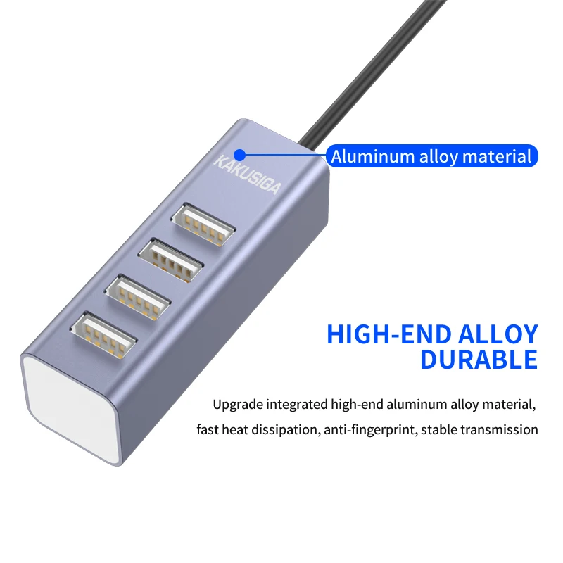 KAKUSIGA 4 Usb Hub Stable Data Transmission Network Cable Plug Adapter Hubs