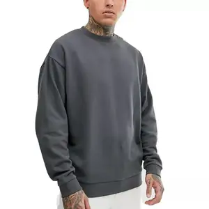 Custom Low MOQ Embroidery logo Jumpers Unisex Pullover Crew Neck High Quality Men's Sweaters