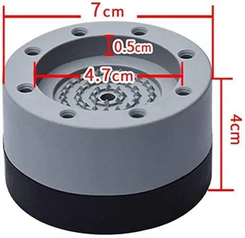 Washing Machine Shock-absorbing Pad Stackable Shock-absorbing Noise Reduction Anti-skid Pad Base Foot Pad Stabilizer