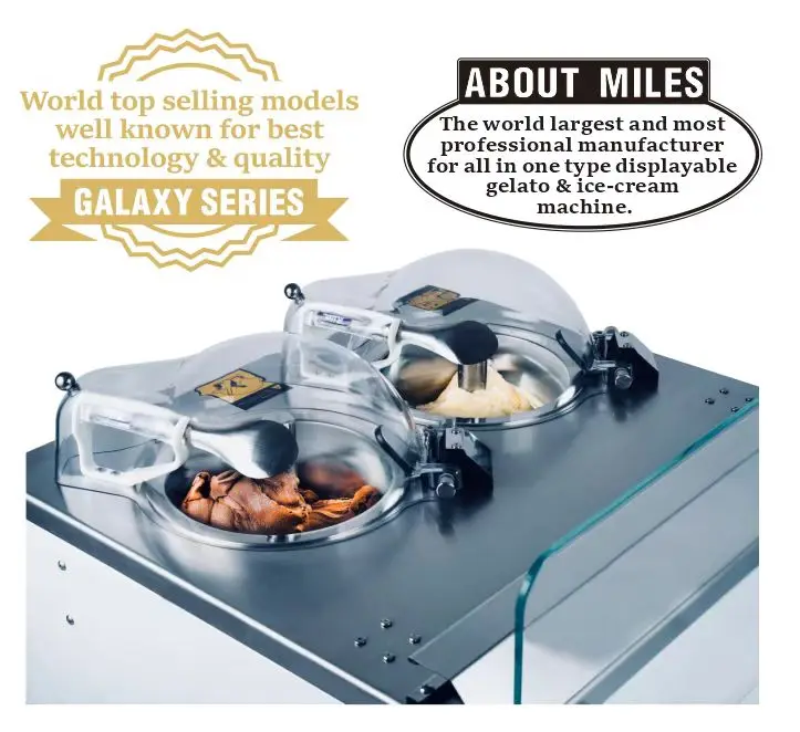 Miles Ice Cream Machine EC2 Ice Cream Churning Machine Top Quality Automatic Real Fruit Ice Cream Machine CE Gelato Maker