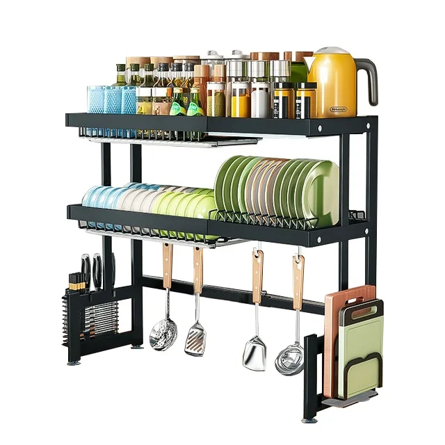 BOOSINY 3-Tier Over Sink Dish Drying Rack - Italy