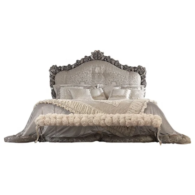 Antique Classic Furnitures House Beds Bedroom Set Upholstered King Bed