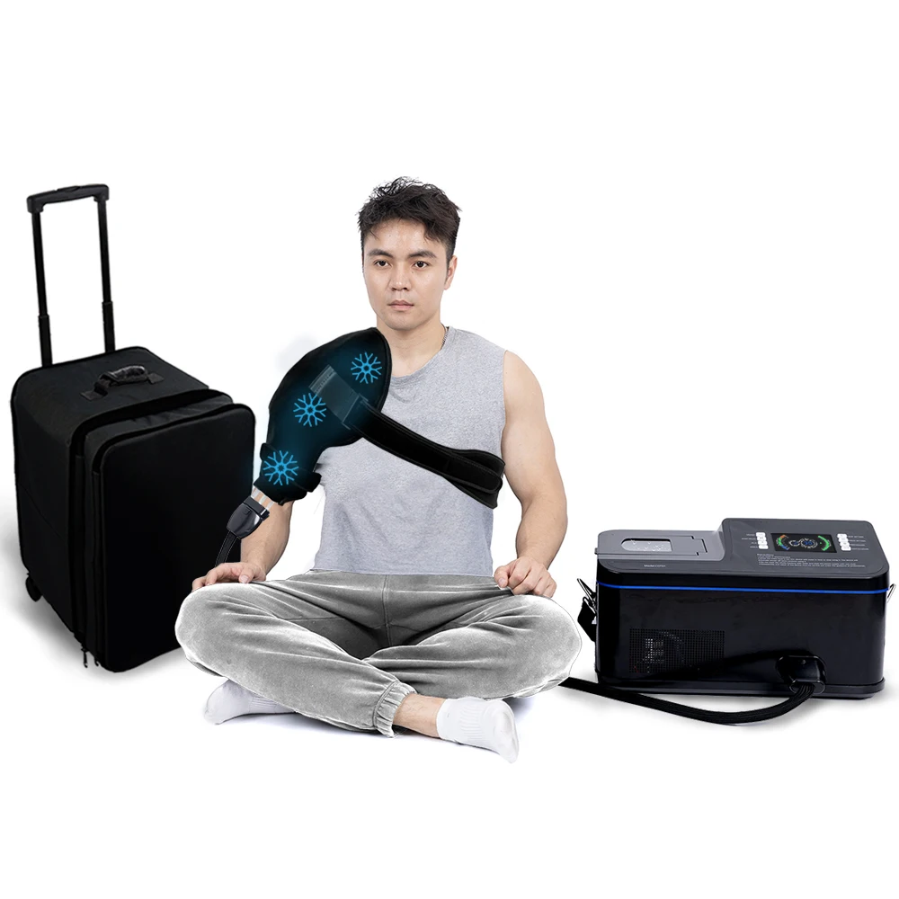 New trending physical therapy air compression cold machine with innovative hot cold contrast therapy and auto cooling & heating