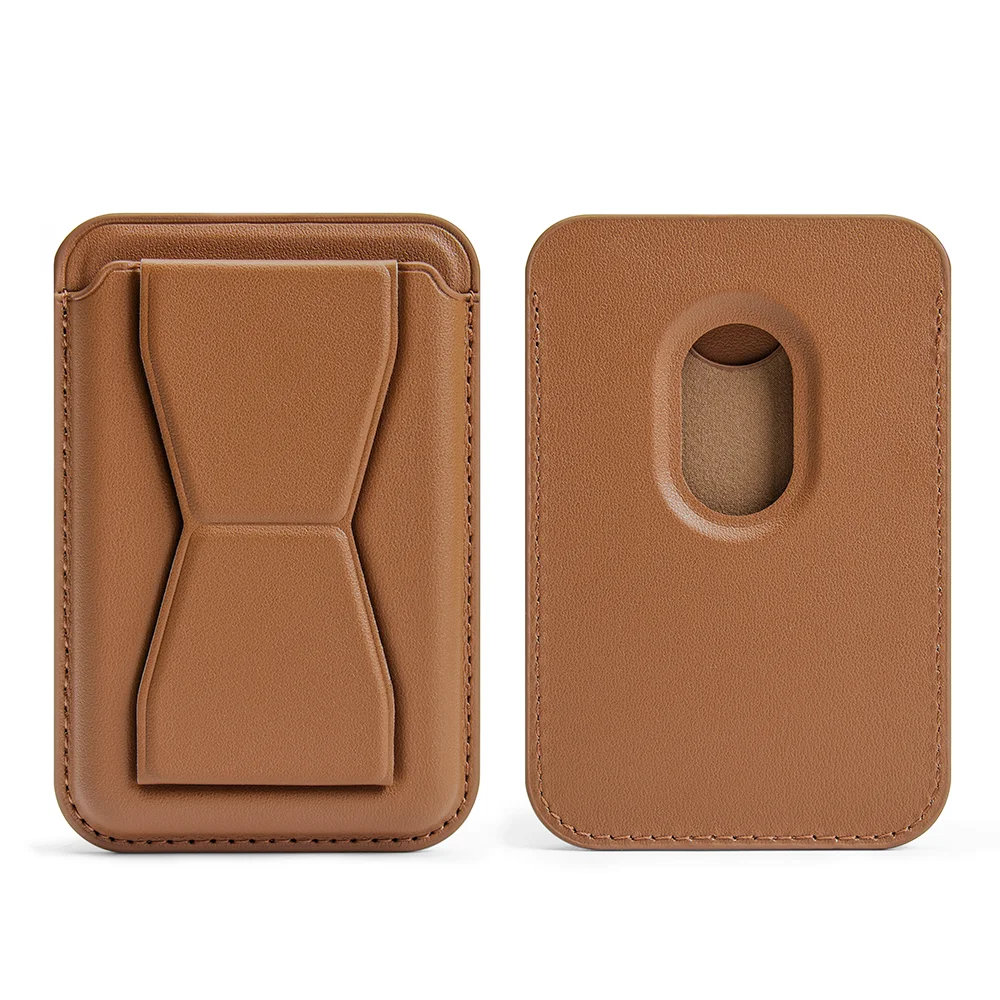 Pu Leather Phone Wallet Card Holder Stand Credit Card Holder