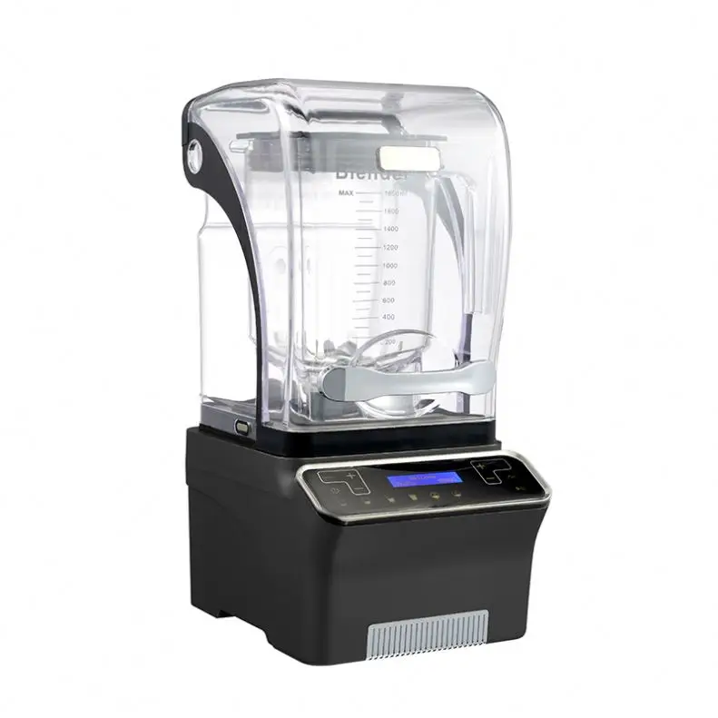 Quiet Commercial High Speed Blender Sound Proof Cover Electric Professional Blender Large Industrial Blender