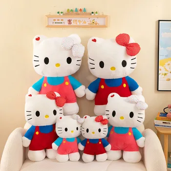 Factory Wholesale Best Selling Hellokitty Doll Pillow Kitty Plush Toys Sofa Throw Pillow Kids Stuffed Toy Valentines Day Gift