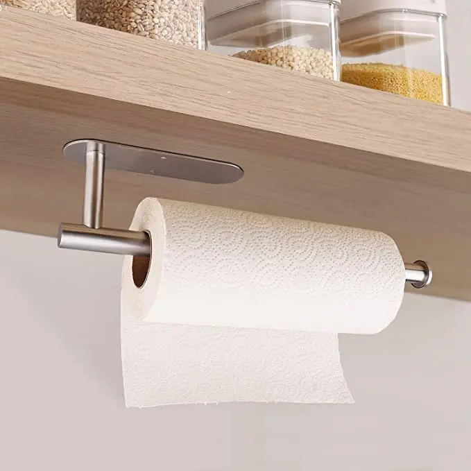 Stainless Steel Punch-free Kitchen And Bathroom Paper Towel Holder