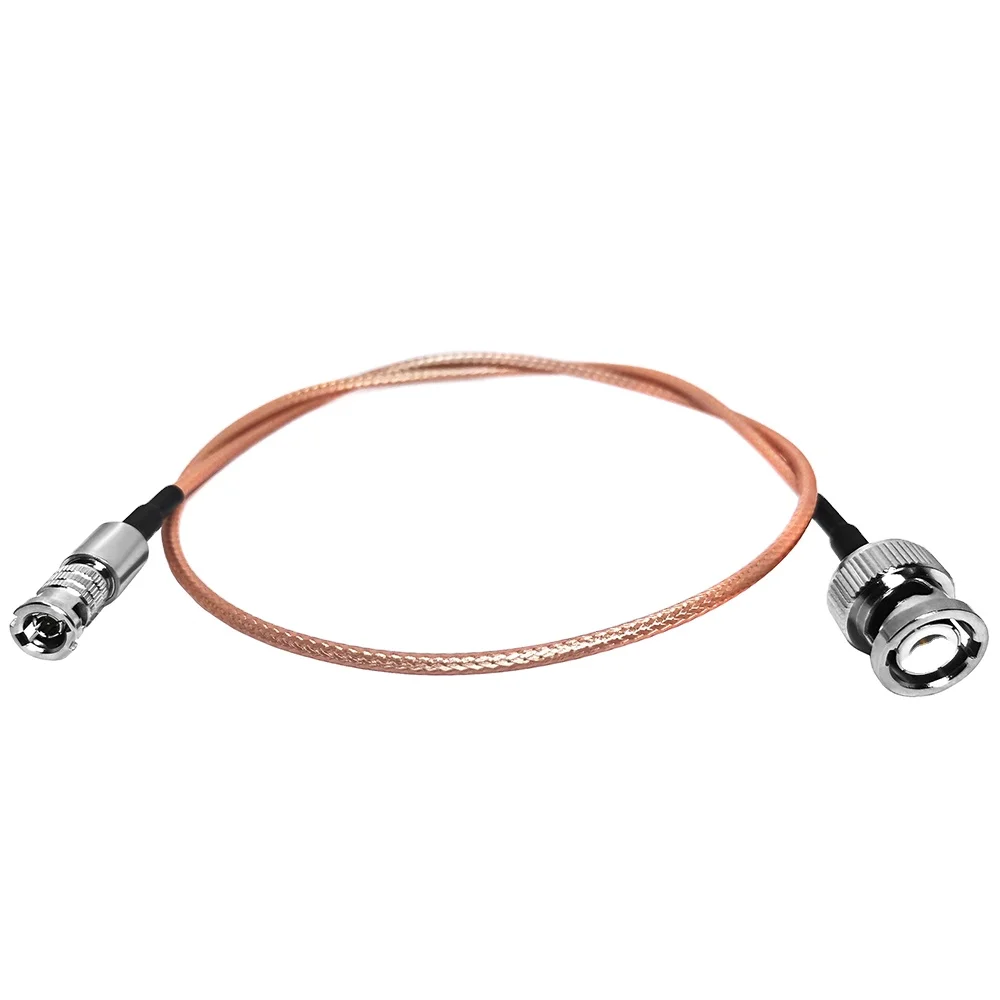 Factory Supply 1M Cable Assembly BNC Male Plug to MiNi BNC HDi for RG179 Pigtail Jumper Extension Cable Length Can Be Customized