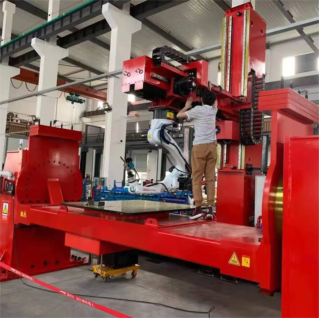 Biaxial Abb Welding Robot Positioner Turntable 1200x1200 380v 50-60hz Axis Load 100-1000kg