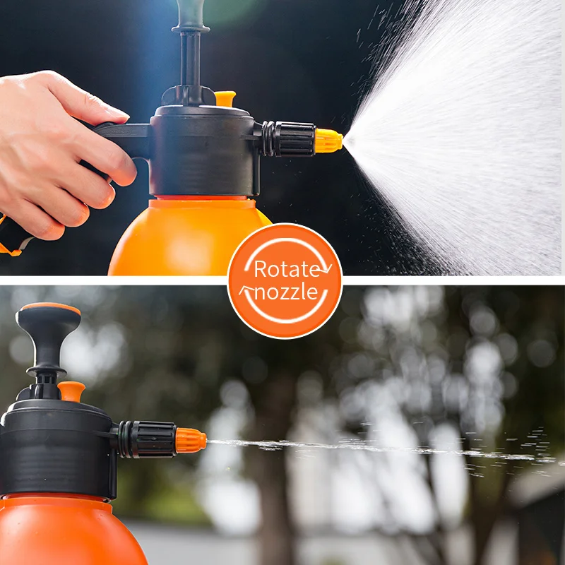 RUIPU 2L Water Cans Garden Plastic Plant Watering Can Indoor Sprayers Orange Sprayer Flower Spray Bottle With Decompress Valve