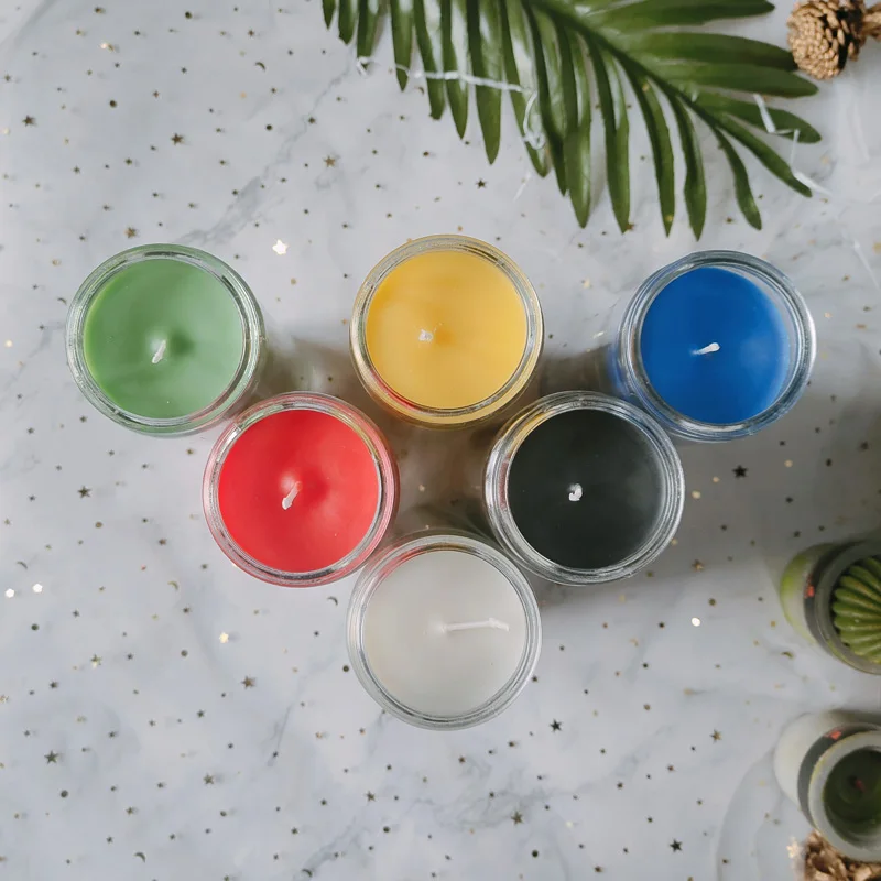 Spiritual Candles 7 Day Glass Cheap Popular Church Funeral Grave