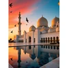 Mosquée - Orange et Bleu