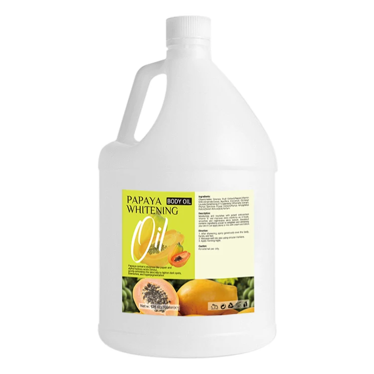 Papaya Lemon Carrot Oil for Skin Lightening Whitening  Body Oil Bulk Gallon Size Body Massage Oil